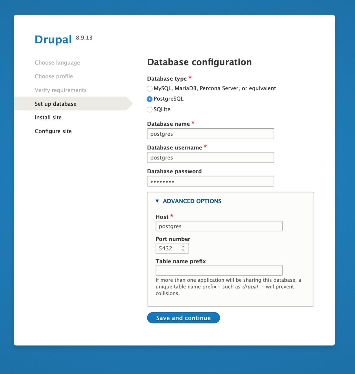 Setting up drupal with docker compose data science warrior